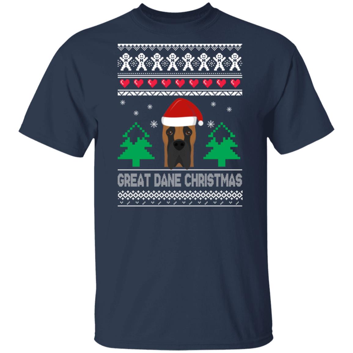 Great Dane Christmas ugly sweater, hoodie, tshirt