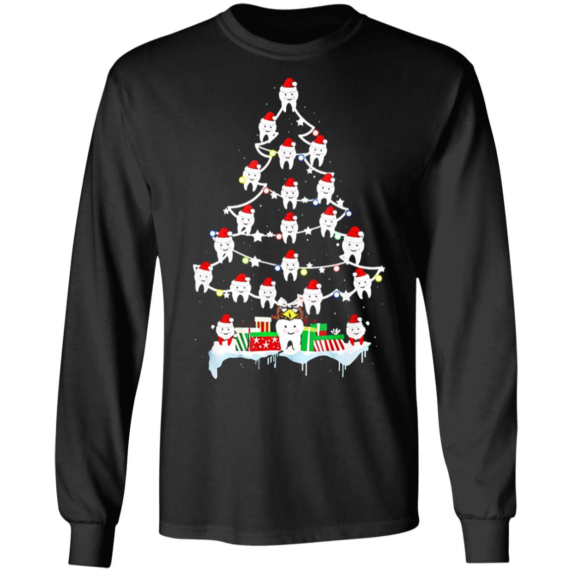 Teeth Christmas Tree sweatshirt, sweater, long sleeve