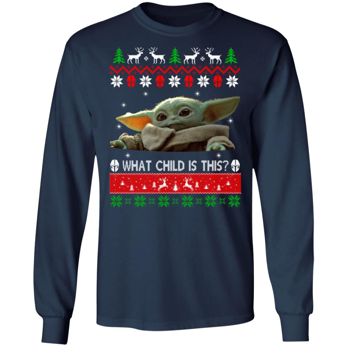 Baby Yoda Christmas sweater, hoodie, tshirt