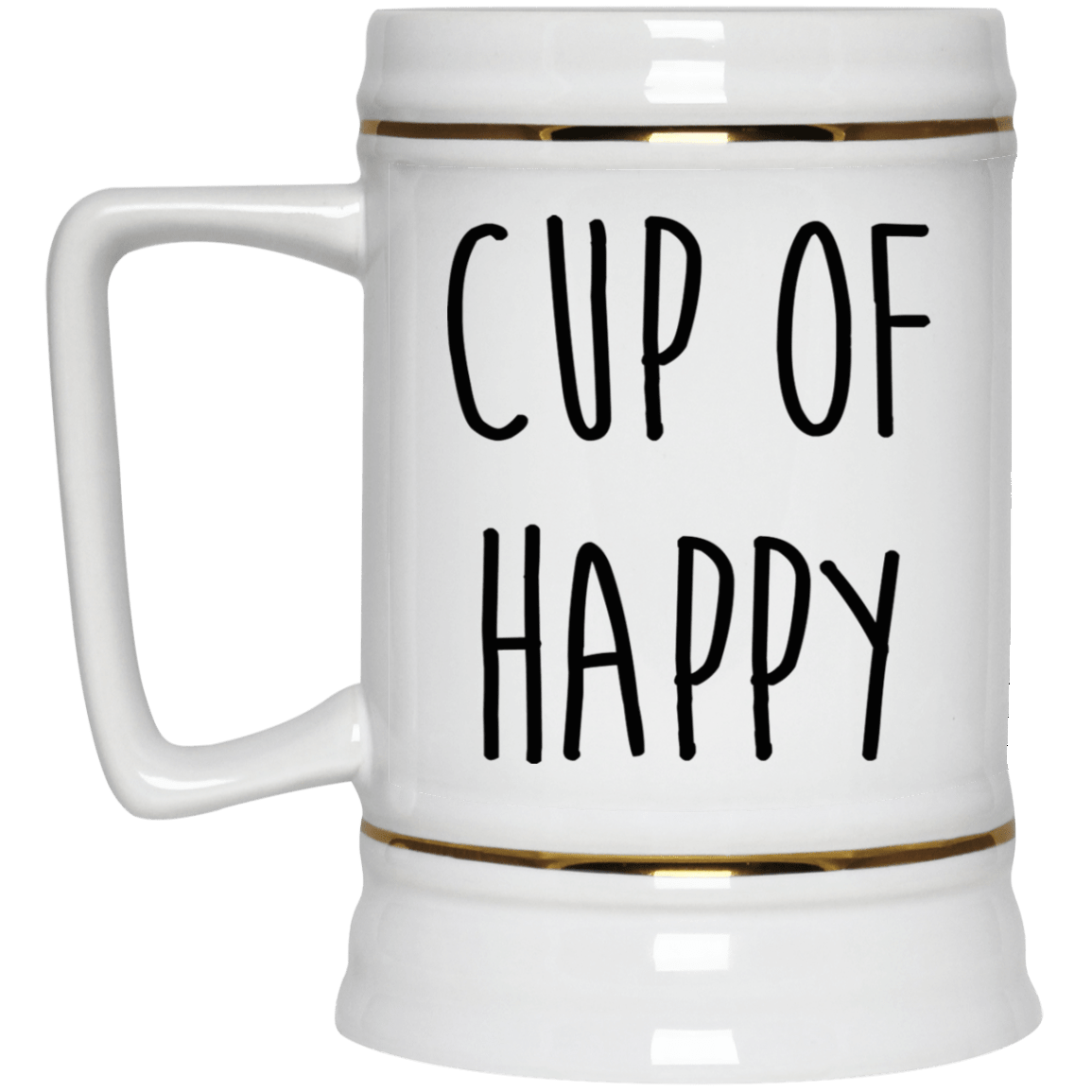 Cup of happy coffee mug, white mug