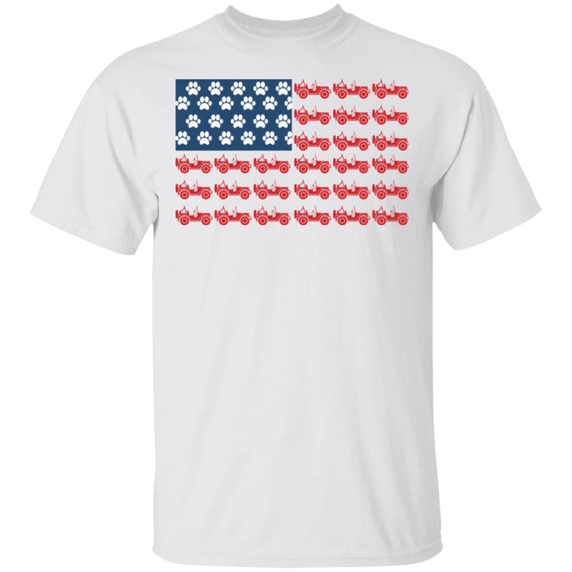 Jeep dog paw 4th of July shirt, sweatshirt, hoodie