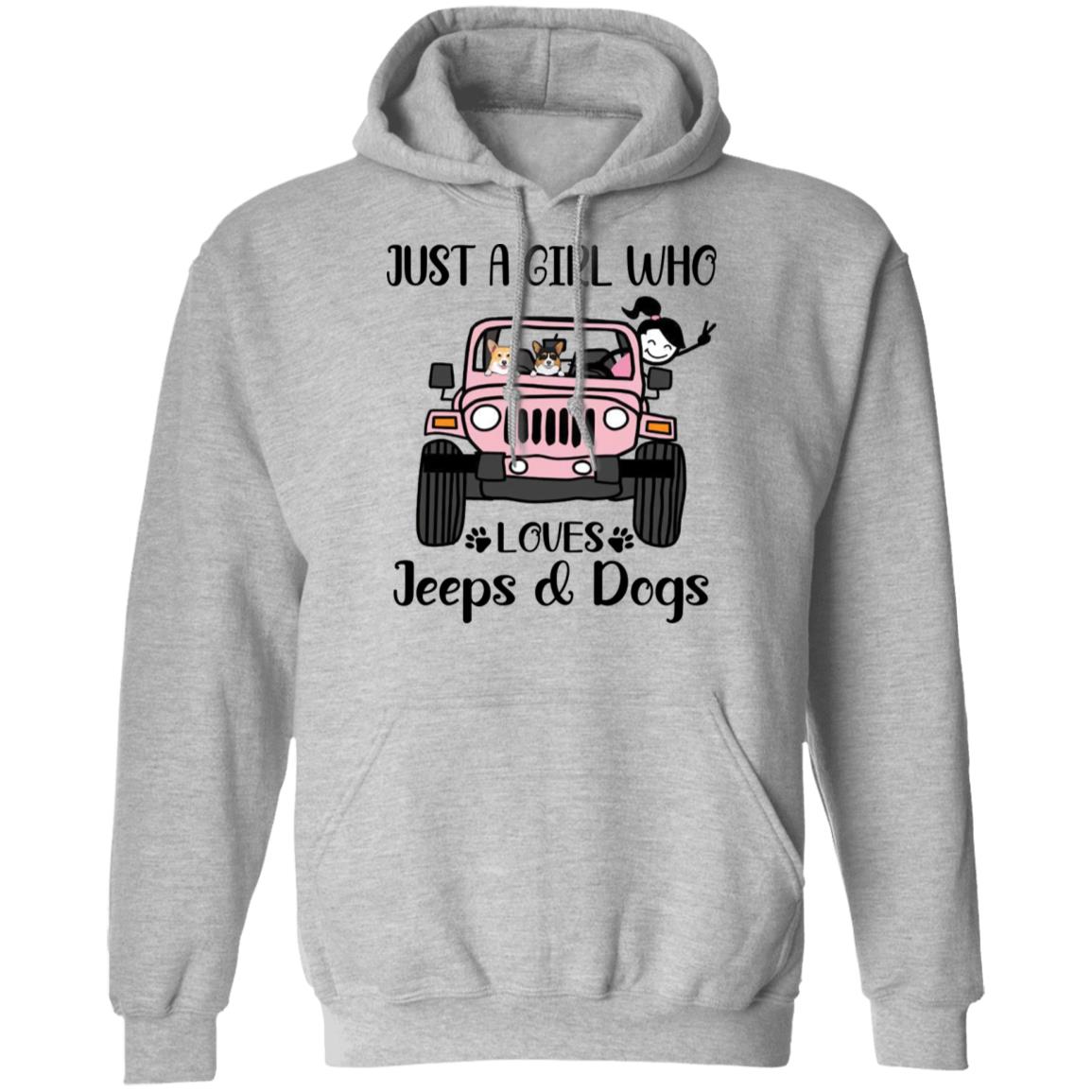 Just A Girl Who Love With Jeeps And Dogs tshirt, ladies tee, hoodies