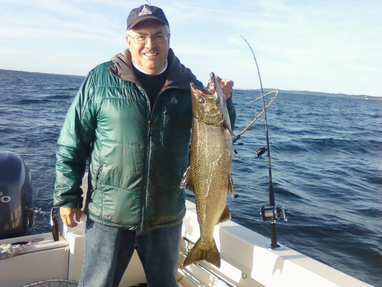 Bob Brott on East Grand Traverse Bay Michigan Fishing Report