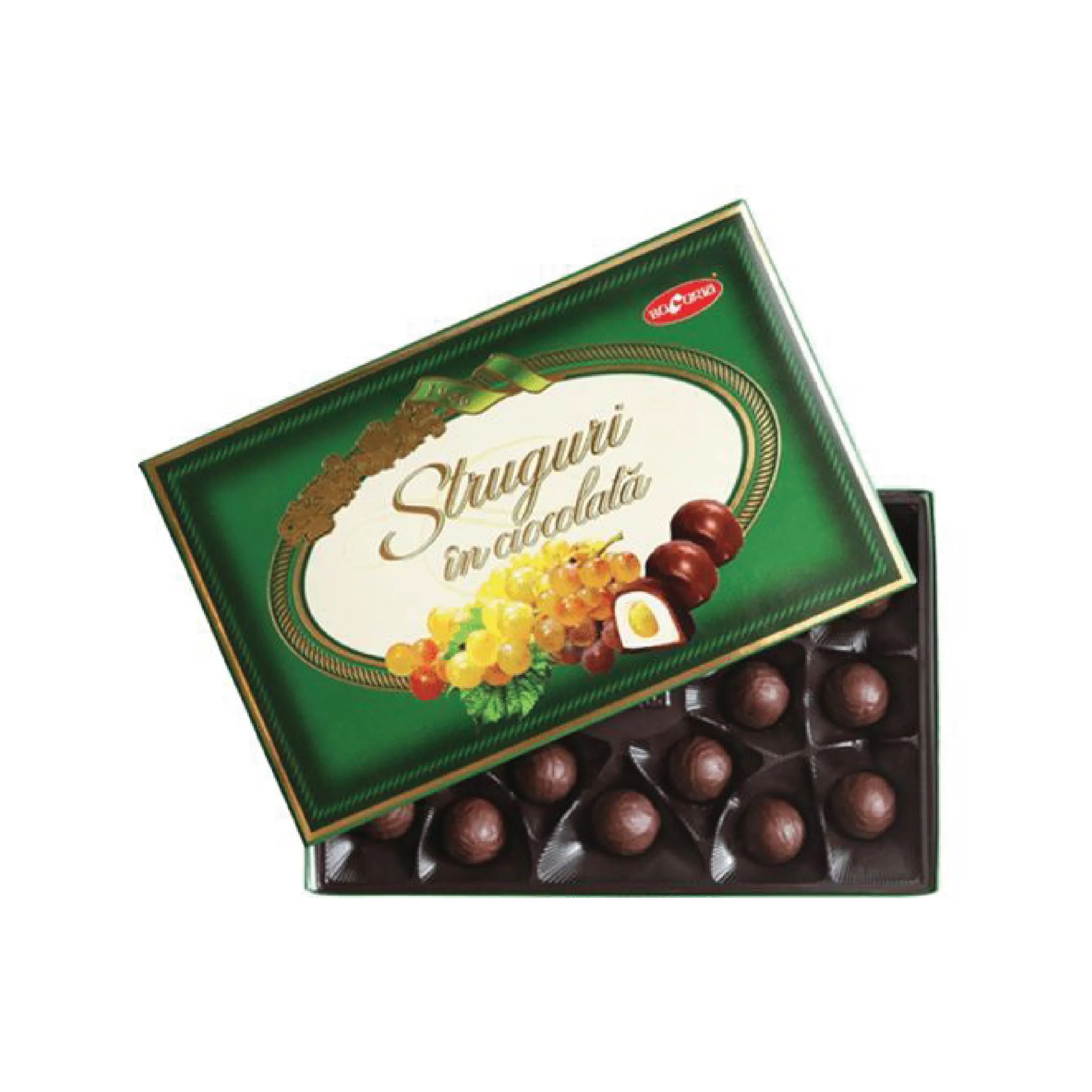 Cutie Bomboane Bucuria Struguri In Ciocolata 200g. • Bucuria Moldovei