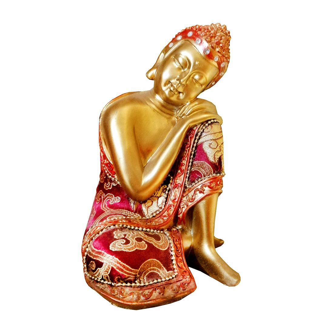 FIGURA BUDA DORMIDO Buda Azul Inciensos, Nag Champa, Goloka, SAC
