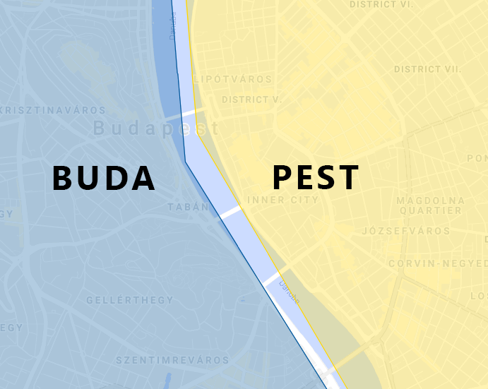 Which side is Buda and which is Pest?