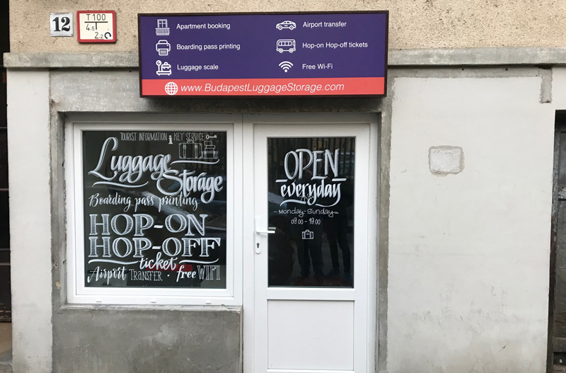 The 1 Luggage Storage in Budapest 8 storage in the center