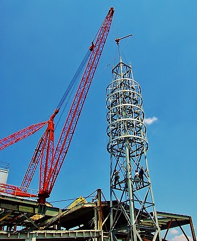Budco was contracted to add a two story addition onto the roof to incorporate emergency diesel generators and equipment to support the building tenants’ activities. While nearing completion of the project, the airplane which struck the World Trade Center passed directly over us.