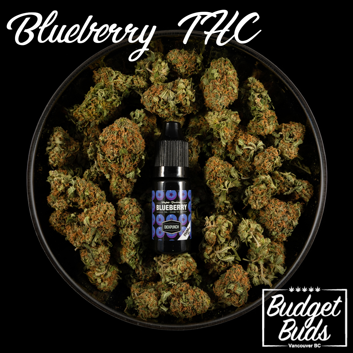 Blueberry THC Vape Juice 1500mg Budget Buds