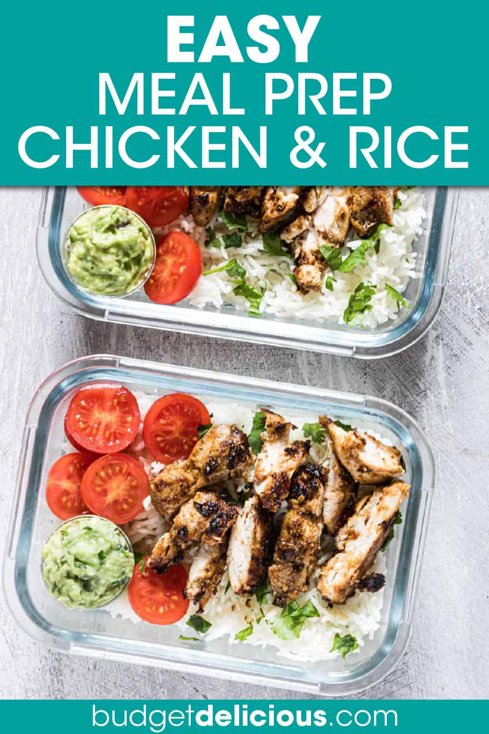 Meal Prep Chicken and Rice (20 Minutes) Budget Delicious