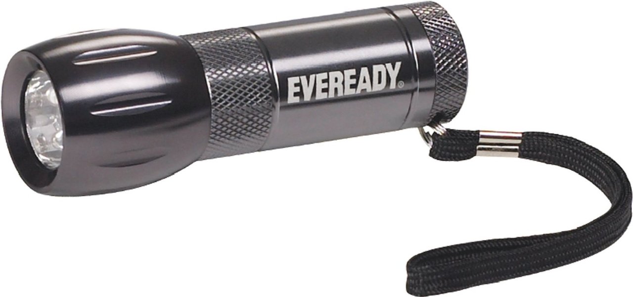 Flashlight, Metal 3 LED with Wrist Lanyard Eveready EVML33ASD Budget