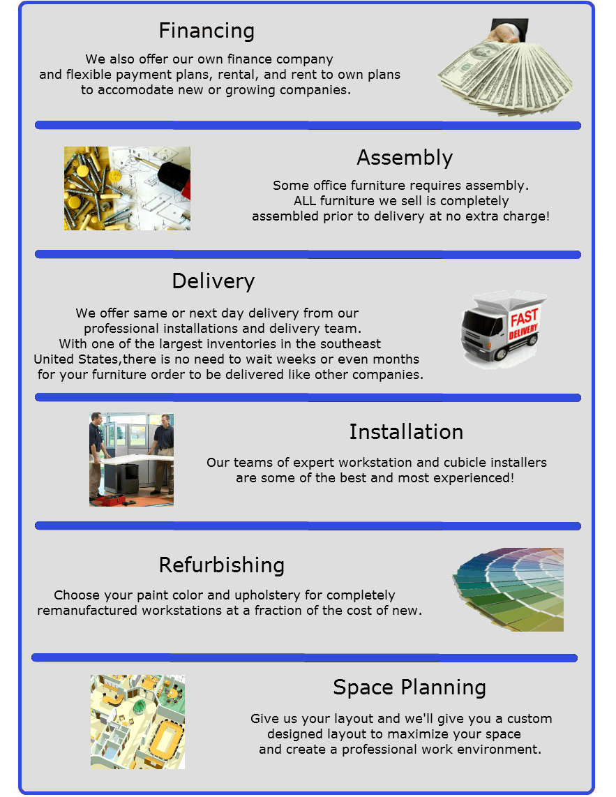 Services » Jacksonville Office Furniture Budget Office Interiors