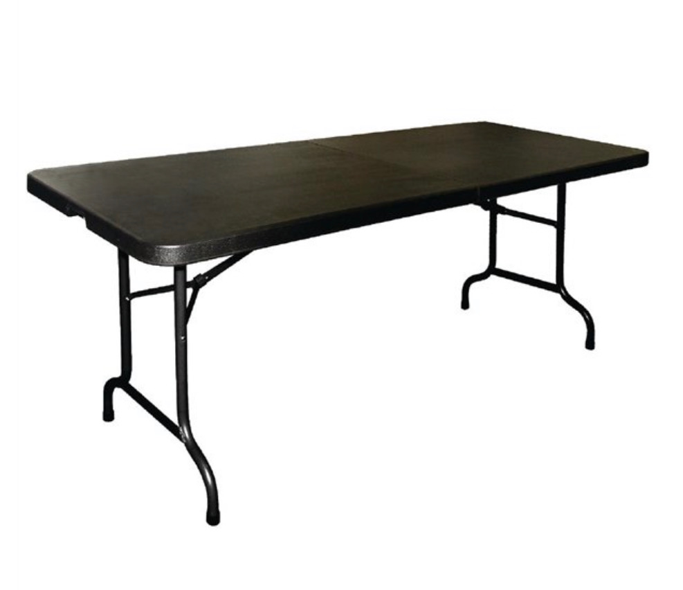 6ft Trestle Table Black Budget Outdoor Party Hire