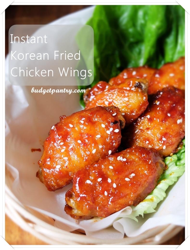 Instant Korean Air Fried Chicken Wings