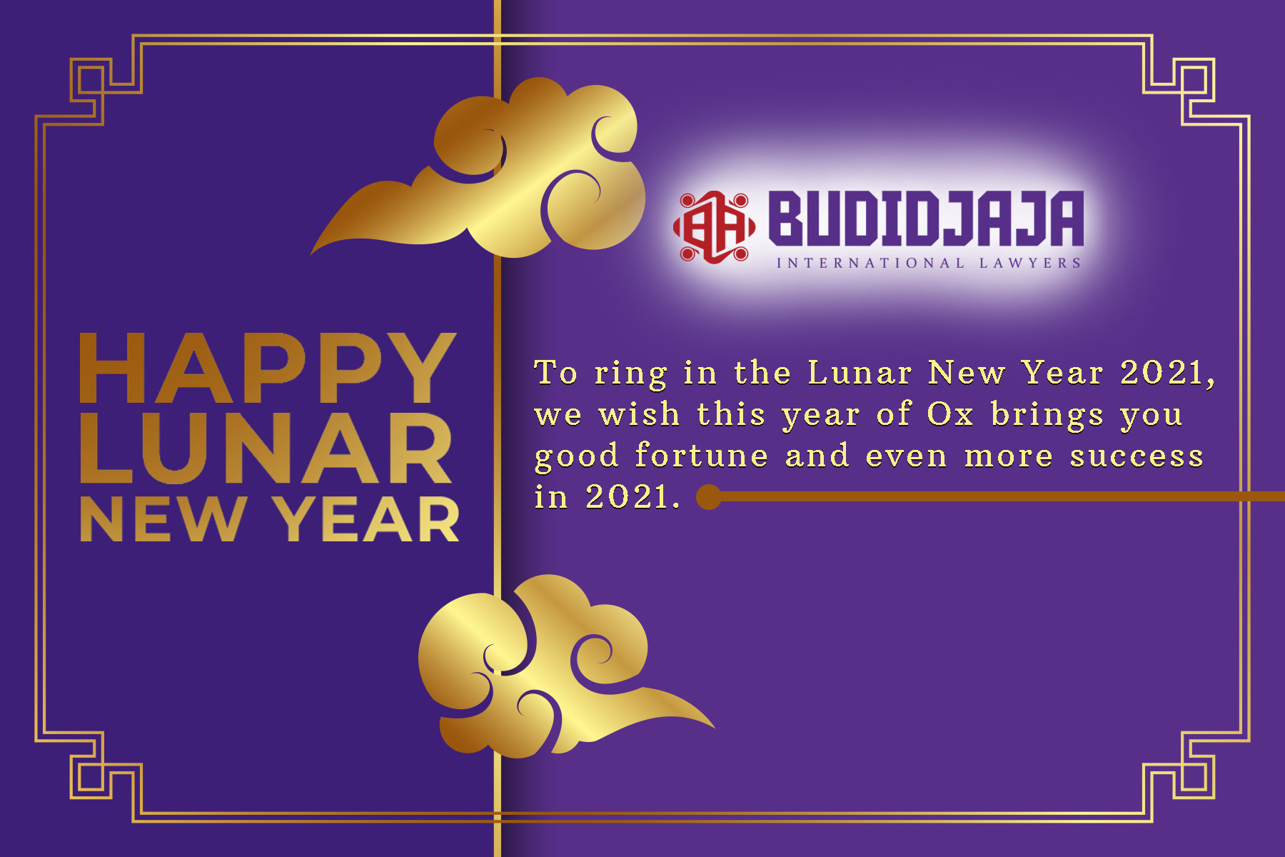 Happy Lunar New Year 2021 Budidjaja International Lawyers