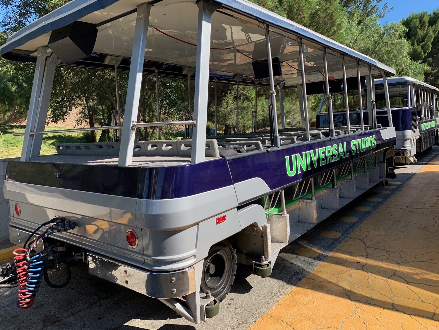 Universal Studios Backlot Electric Tram Charging Station Budlong