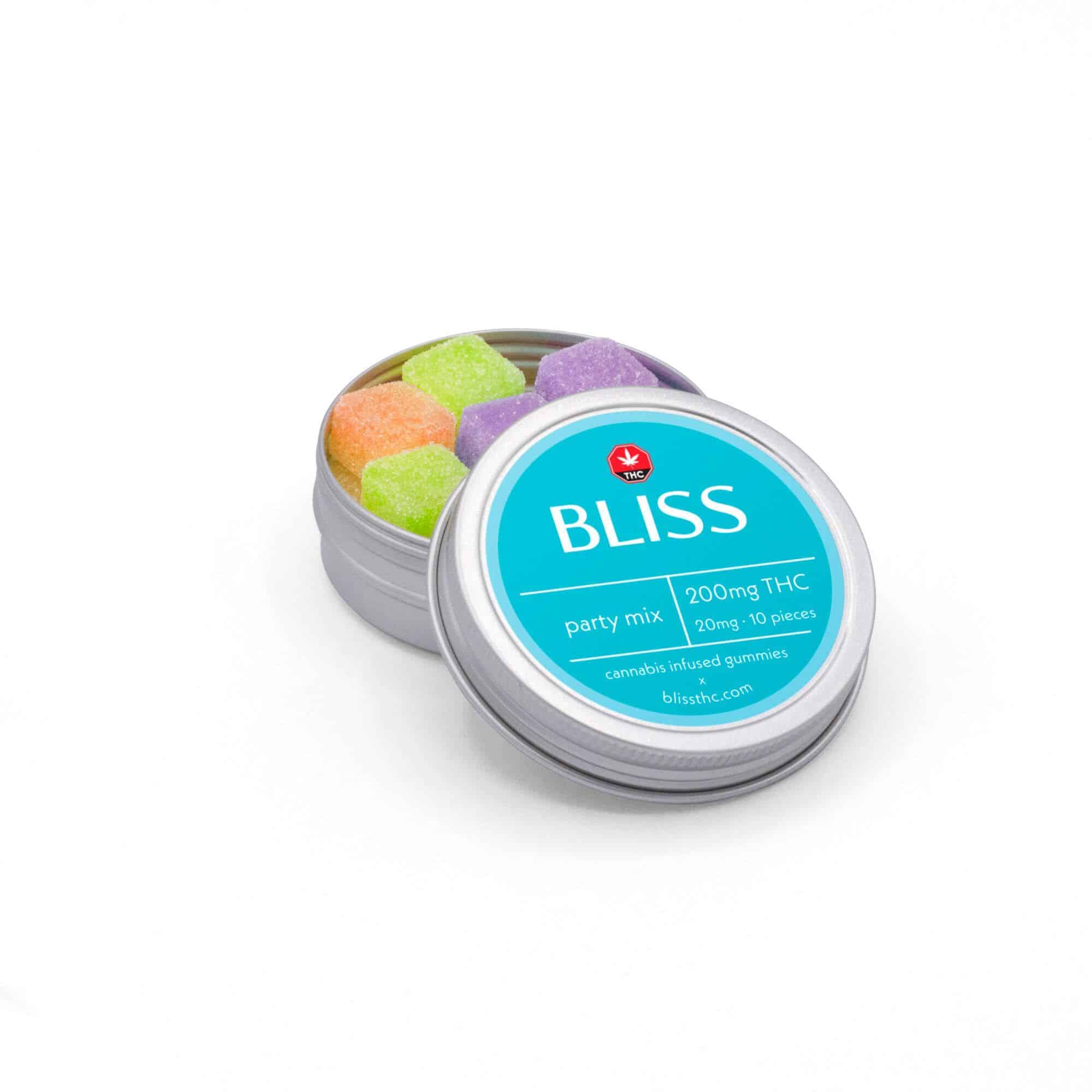 Bliss Gummies Party Mix 200mg Buy Bliss Gummies Online at BudLyft