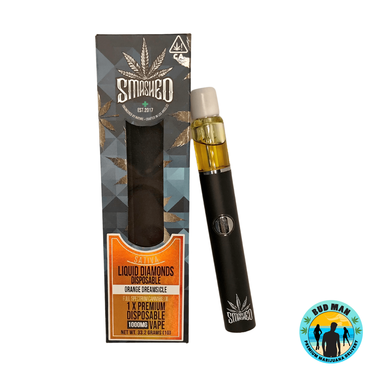 Smashed Liquid Diamonds Disposable Vape Pen (1 gram 5 options) Bud