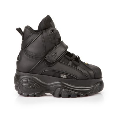 New Buffalo Classic Boots 134814 BLACK Platform Shoes / Trainers Sizes UK 38 eBay