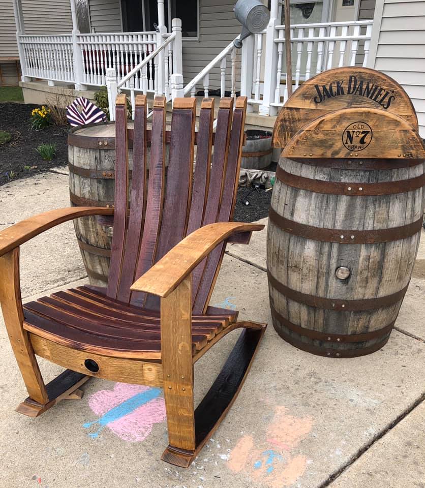 Wine Barrel Rocking Chair Buffalo Barrel Company