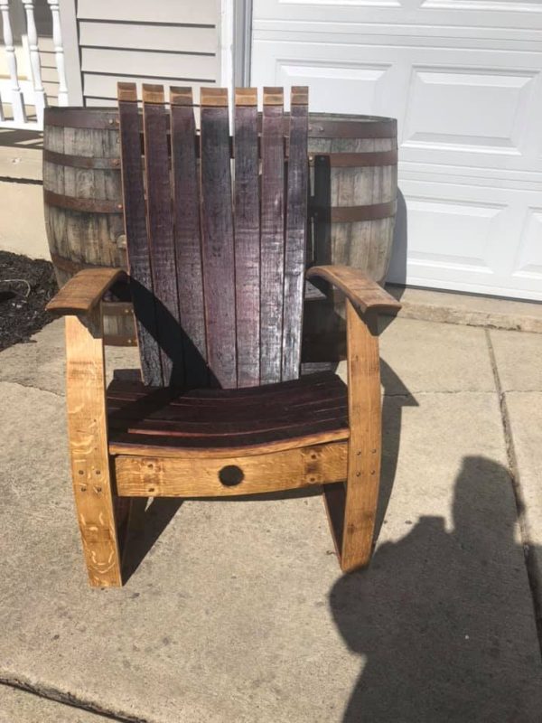 Wine Barrel Adirondack Chair Buffalo Barrel Company