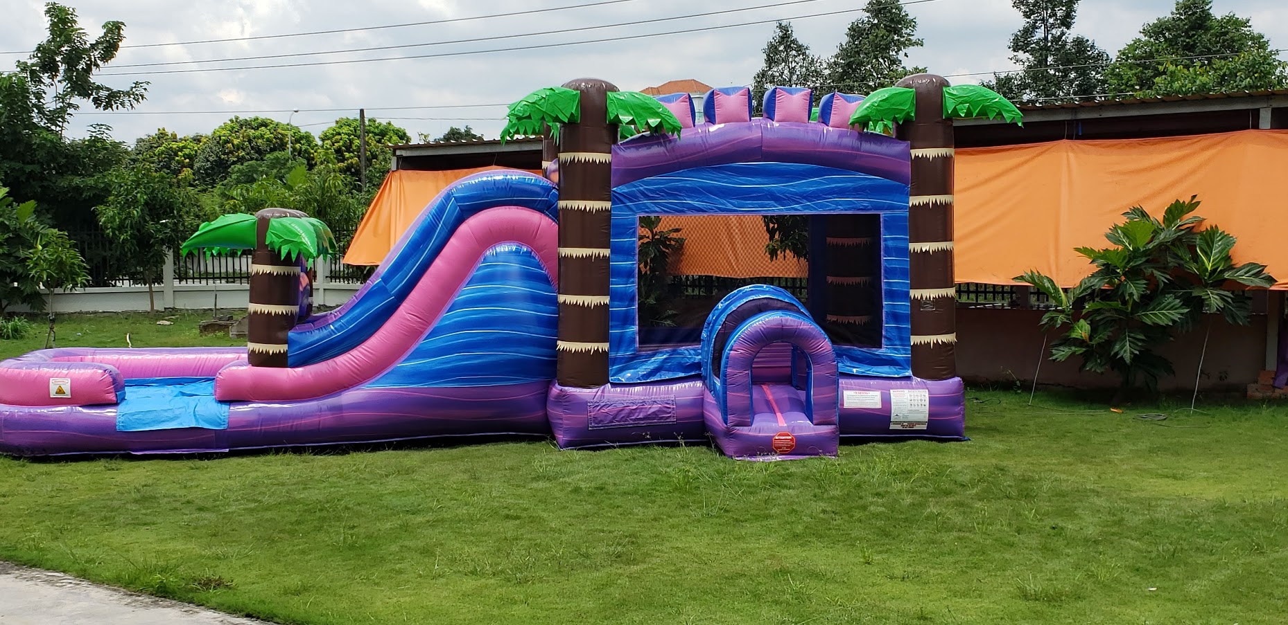 Buffalo Bounce House Inflatable Slide