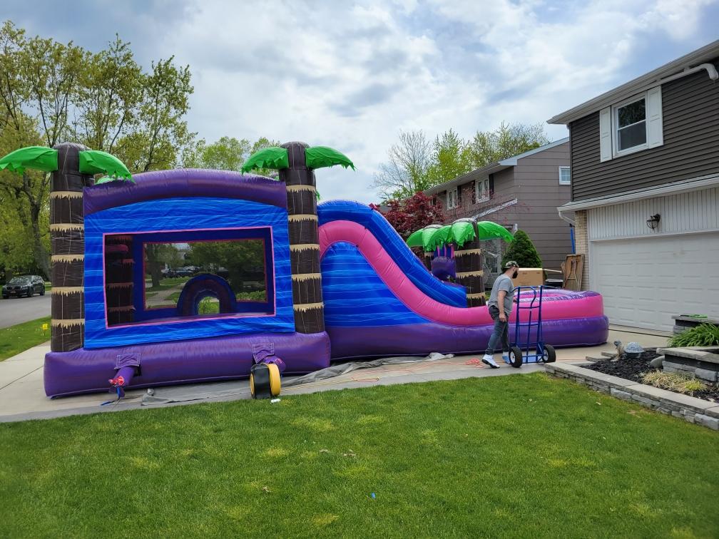 Buffalo Bounce House Inflatable Slide