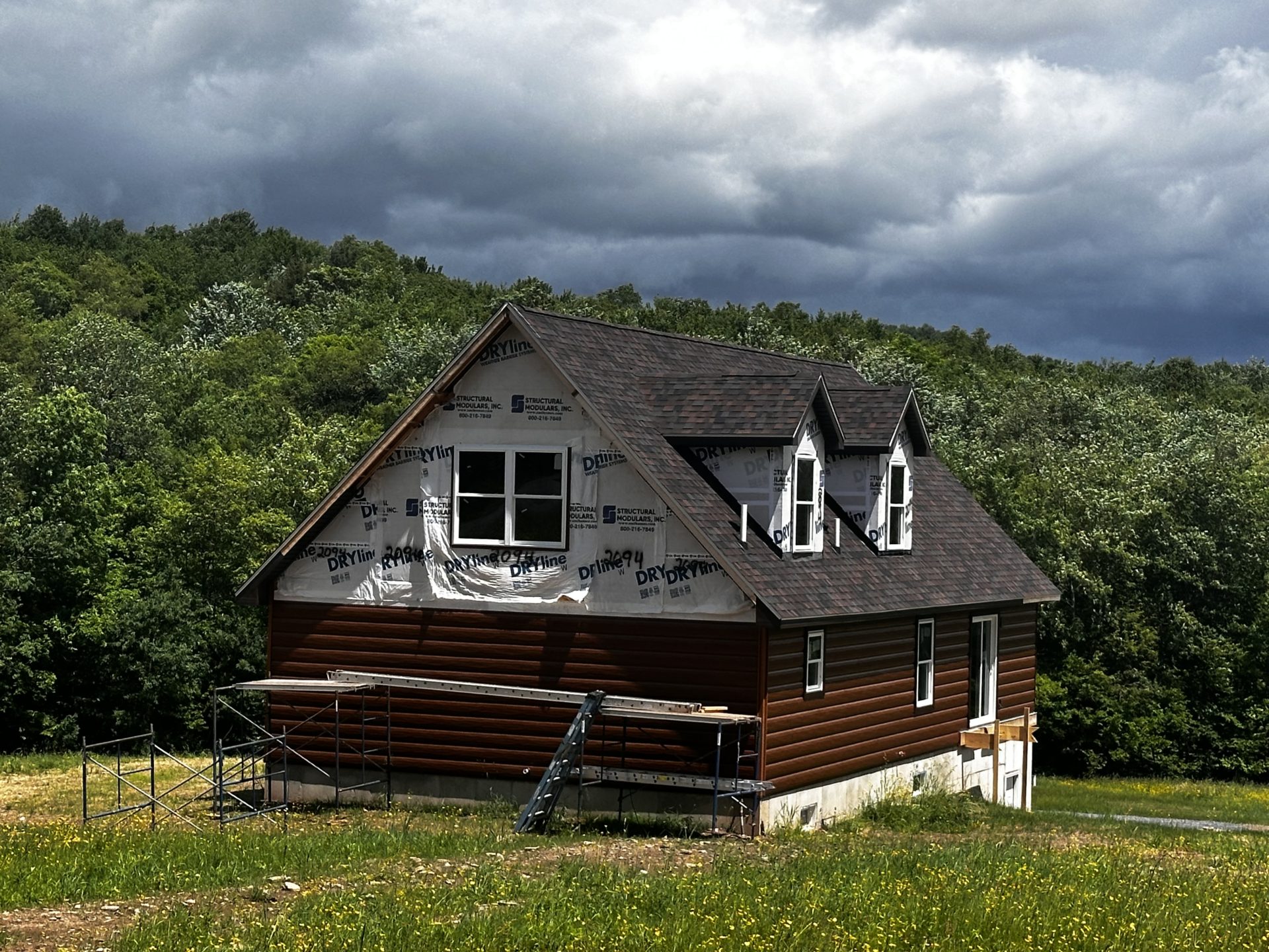 Log Siding in the Catskills Buffalo Modular Homes