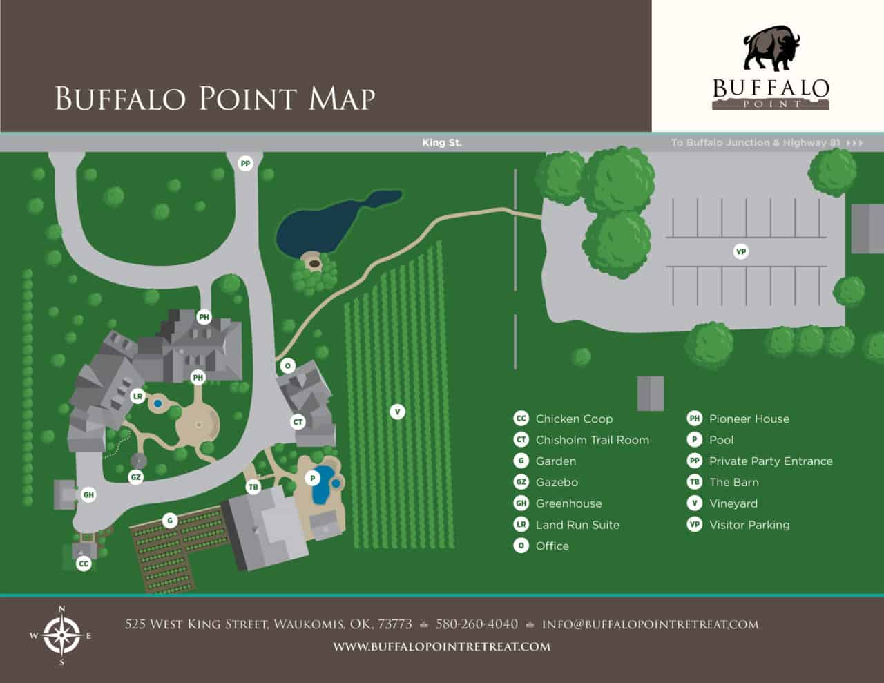 MAP & DIRECTIONS Buffalo Point