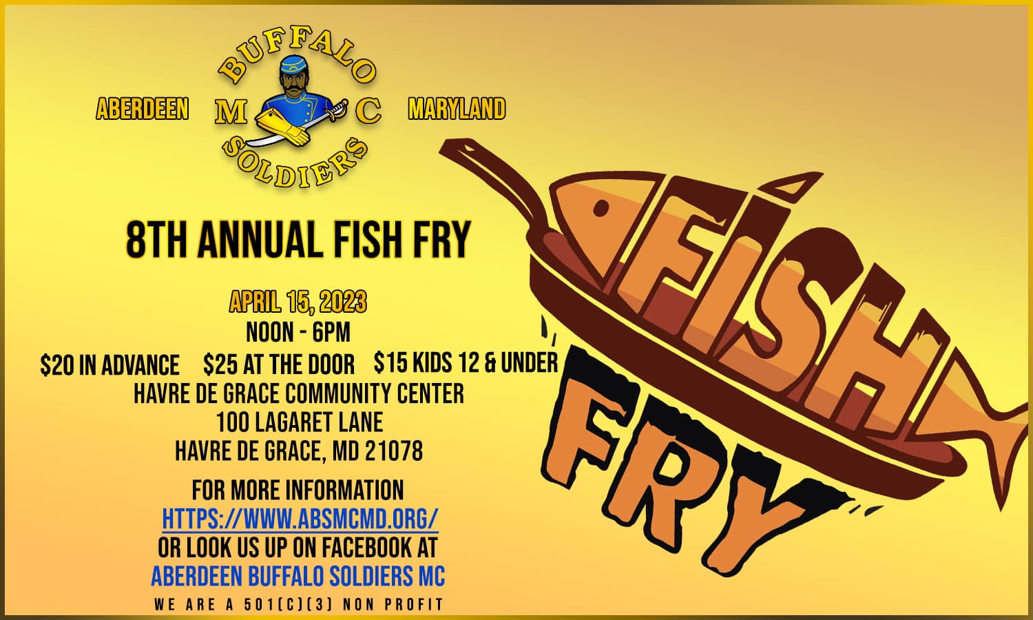 Aberdeen Annual Fish Fry Buffalo Soldiers MC Central Maryland Chapter