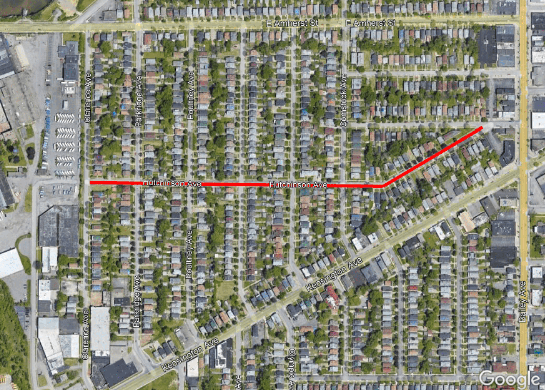 Hutchinson Ave Donate land for a High School, Get a Street (and the