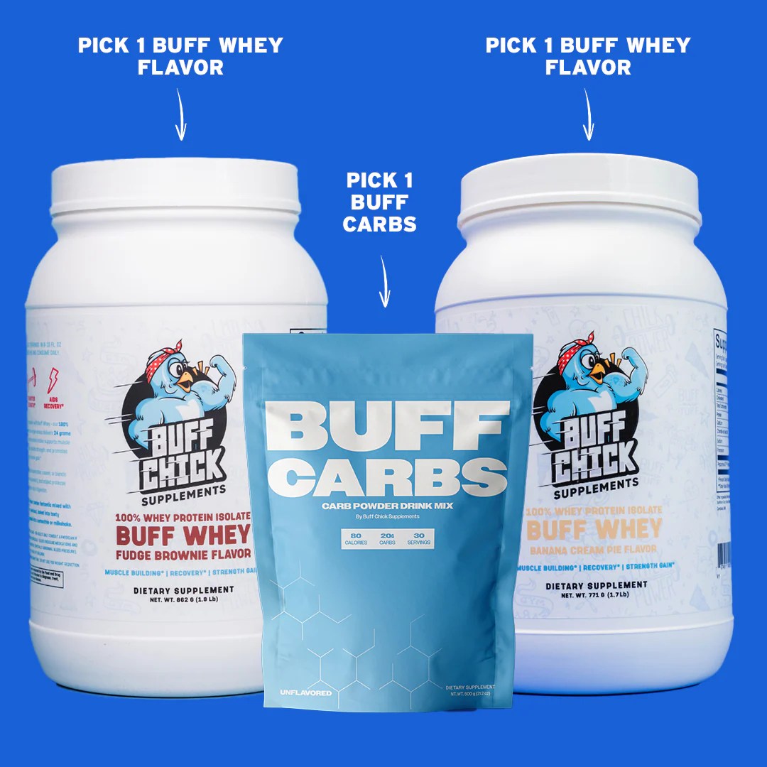 Whey Protein & Carb Bundle Buff Chick Supplements