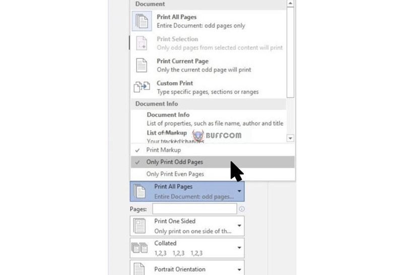 How to Print Even/Odd Pages in Word, Excel Version 2010, 2013, 2016