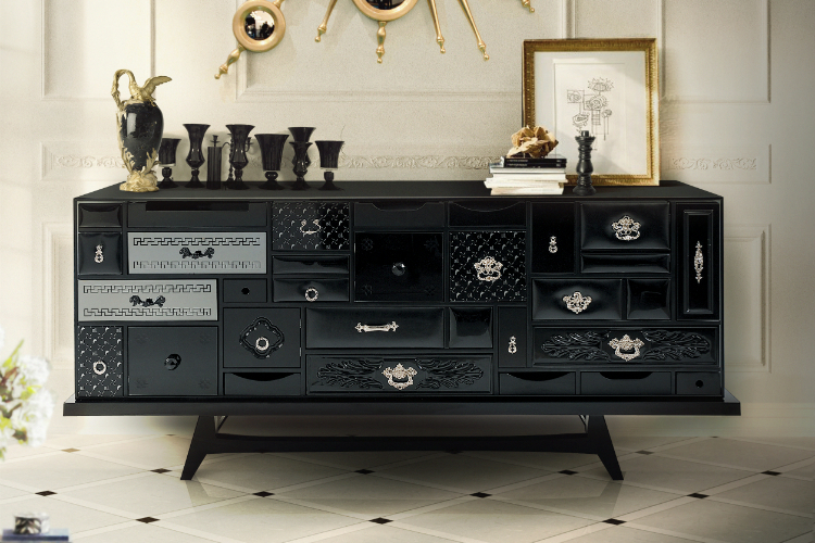 Best Black And White Buffets For You Modern Dining Room