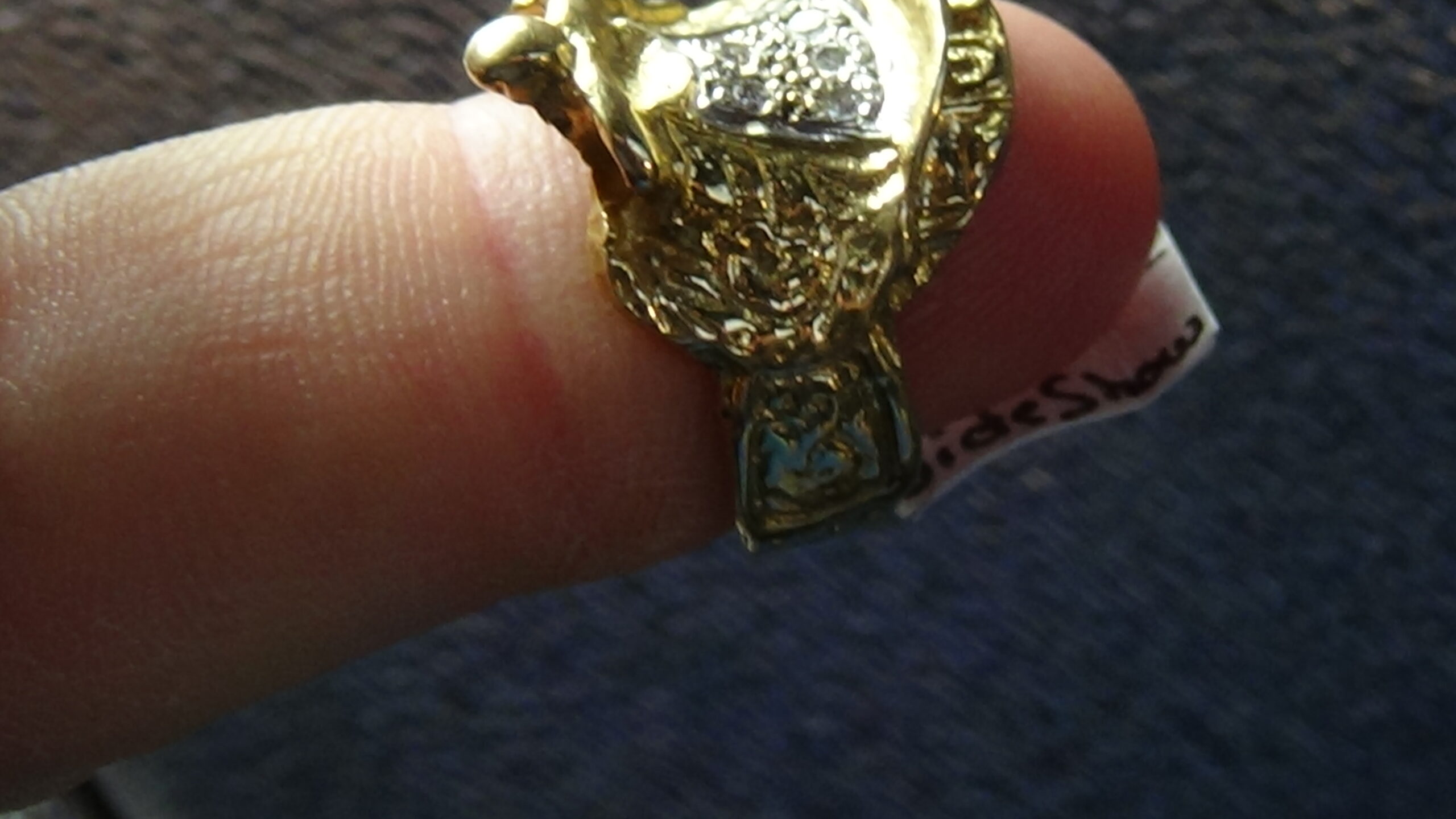 GOLD HORSE SADDLE RING