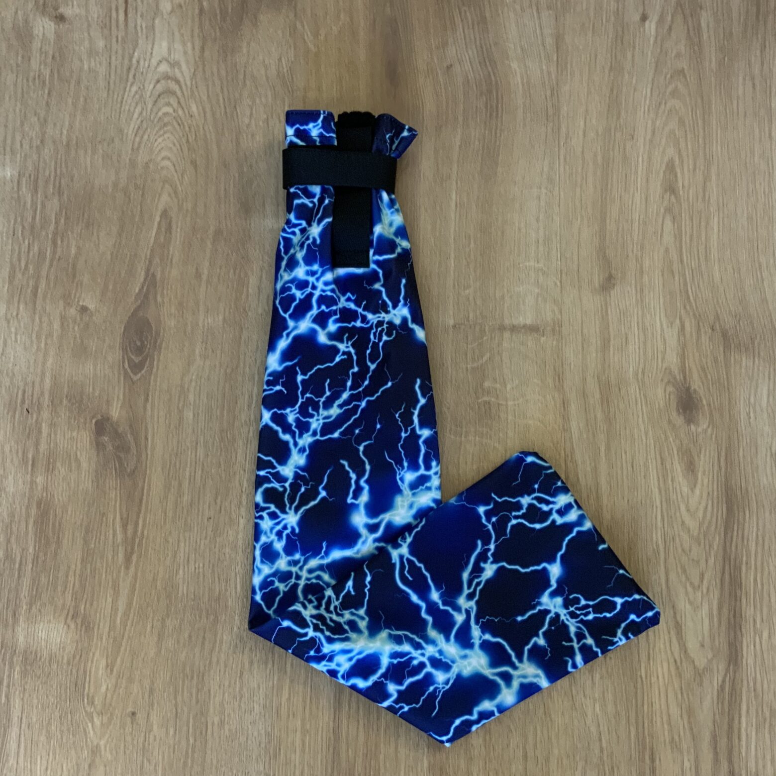 LONG length Waterproof Tail Bag Blue Lightning with DOUBLE VELCRO