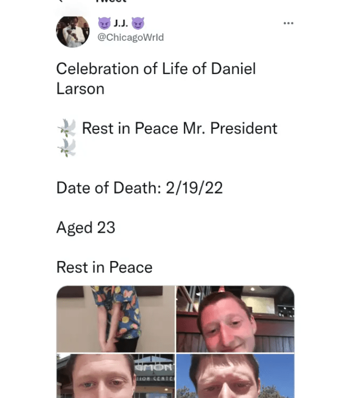 Tiktok Star Daniel Larson Death And Obituary Was He Stabbed? Case