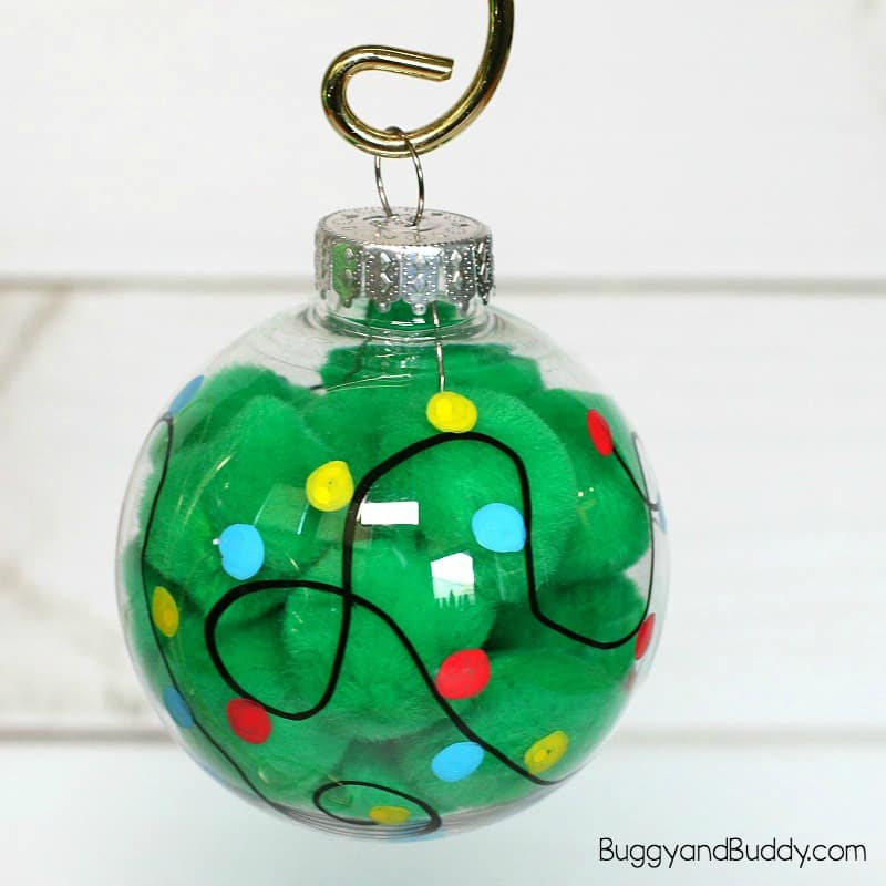 Light Bulb Ornament Christmas Craft