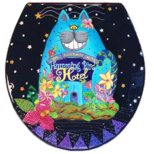 Hotel Cat Toilet Seat Buggy Whip Studio