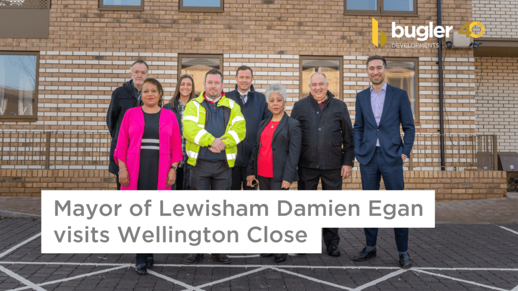 Mayor of Lewisham Damien Egan visits Wellington Close