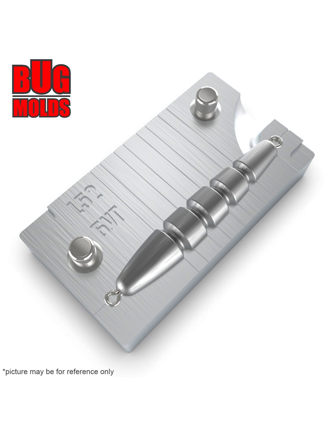 Aluminum CNC Mold Other Sinkers Worm Shape 1,8inch 1cav 17g ID L52