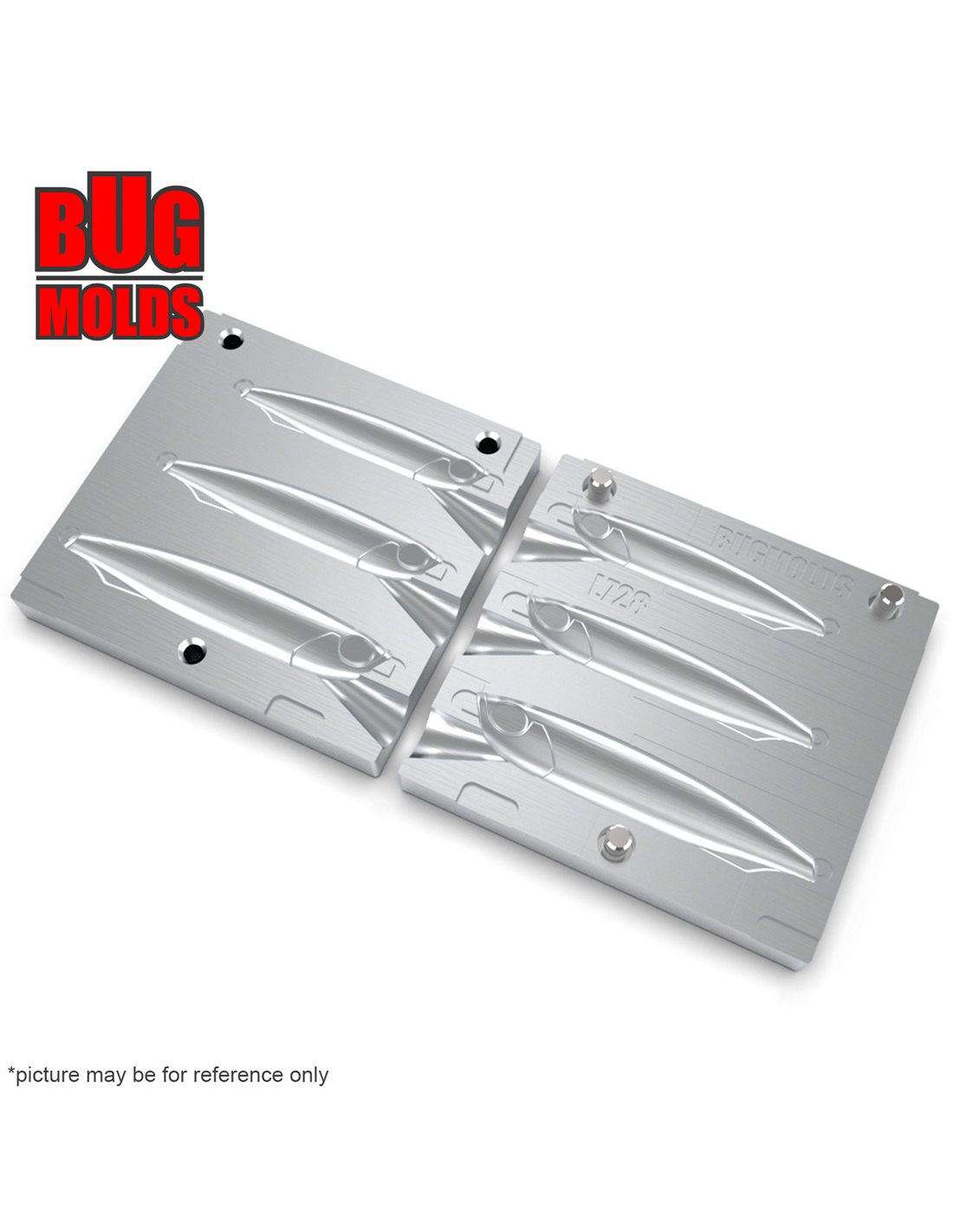 Aluminum CNC Mold Pilker Slim Likeness 3060g 3cav 304060g ID L728