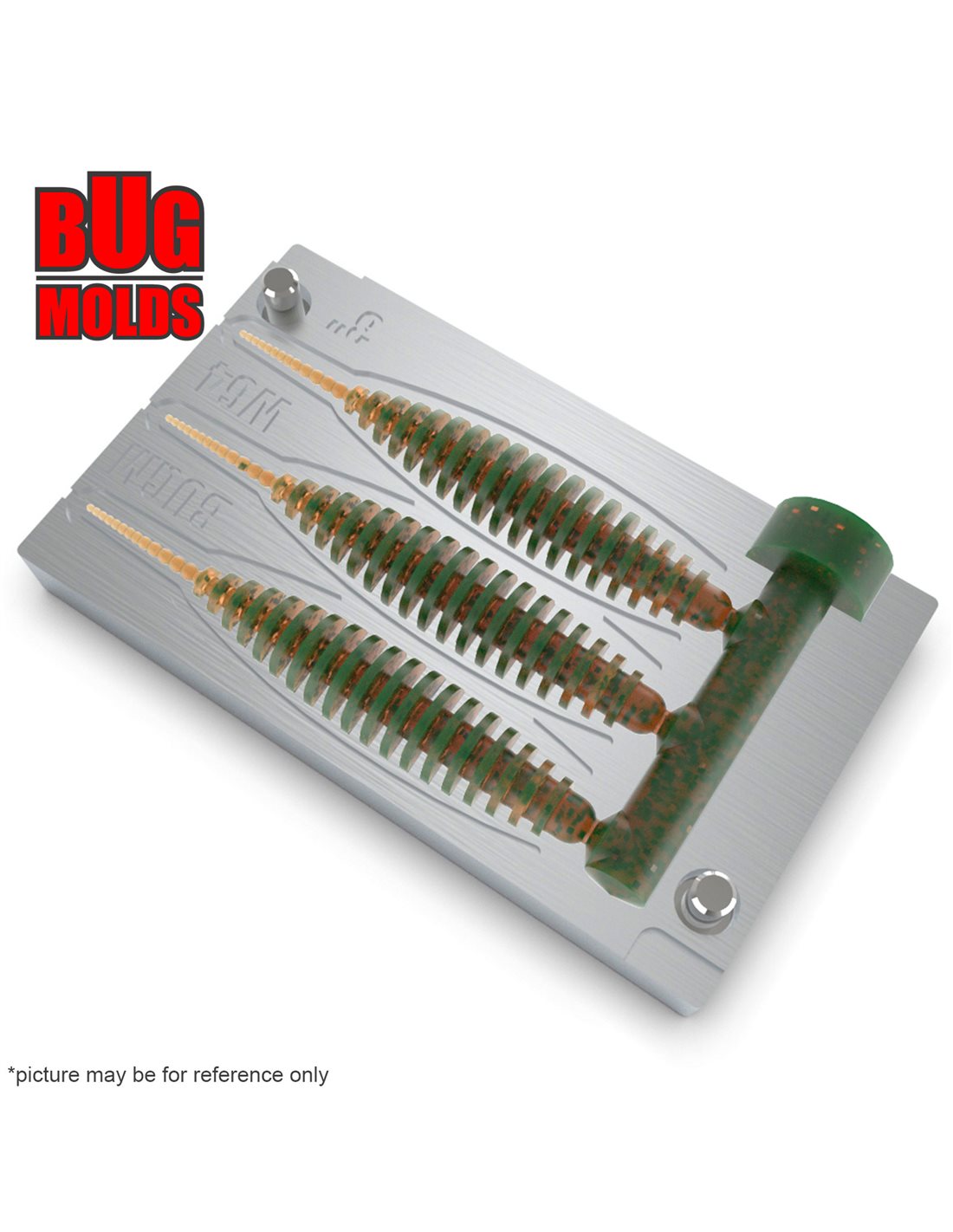 2part doit yourself bait mold making fishing soft plastic baits artificial stone aluminum