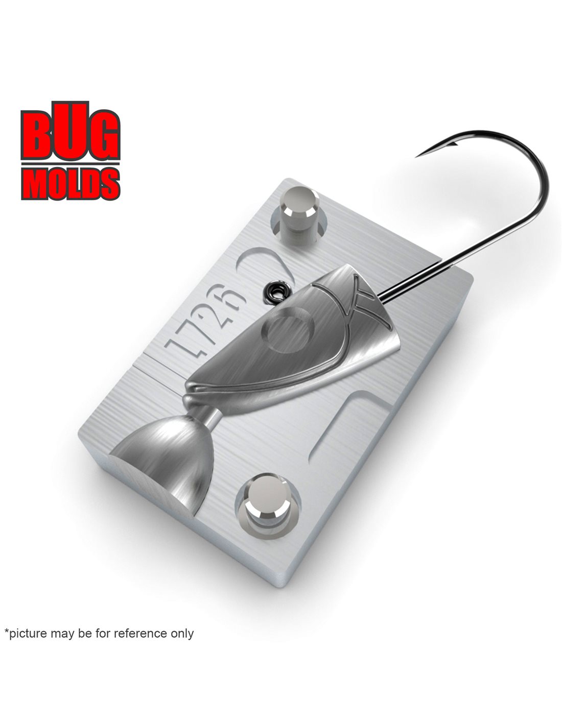 Aluminum CNC Mold Jig Head Sandeel 16g 1cav 16g ID L726 for doit do