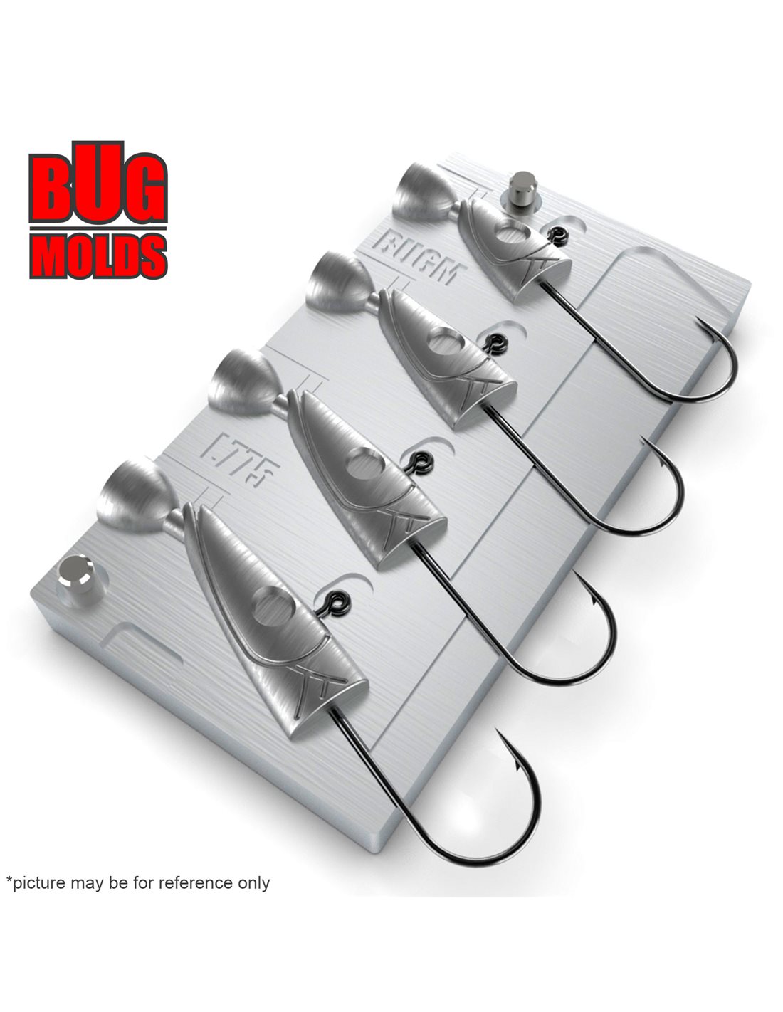 Aluminum CNC Mold Jig Head Sandeel 1428g 4cav 14182128g ID L775