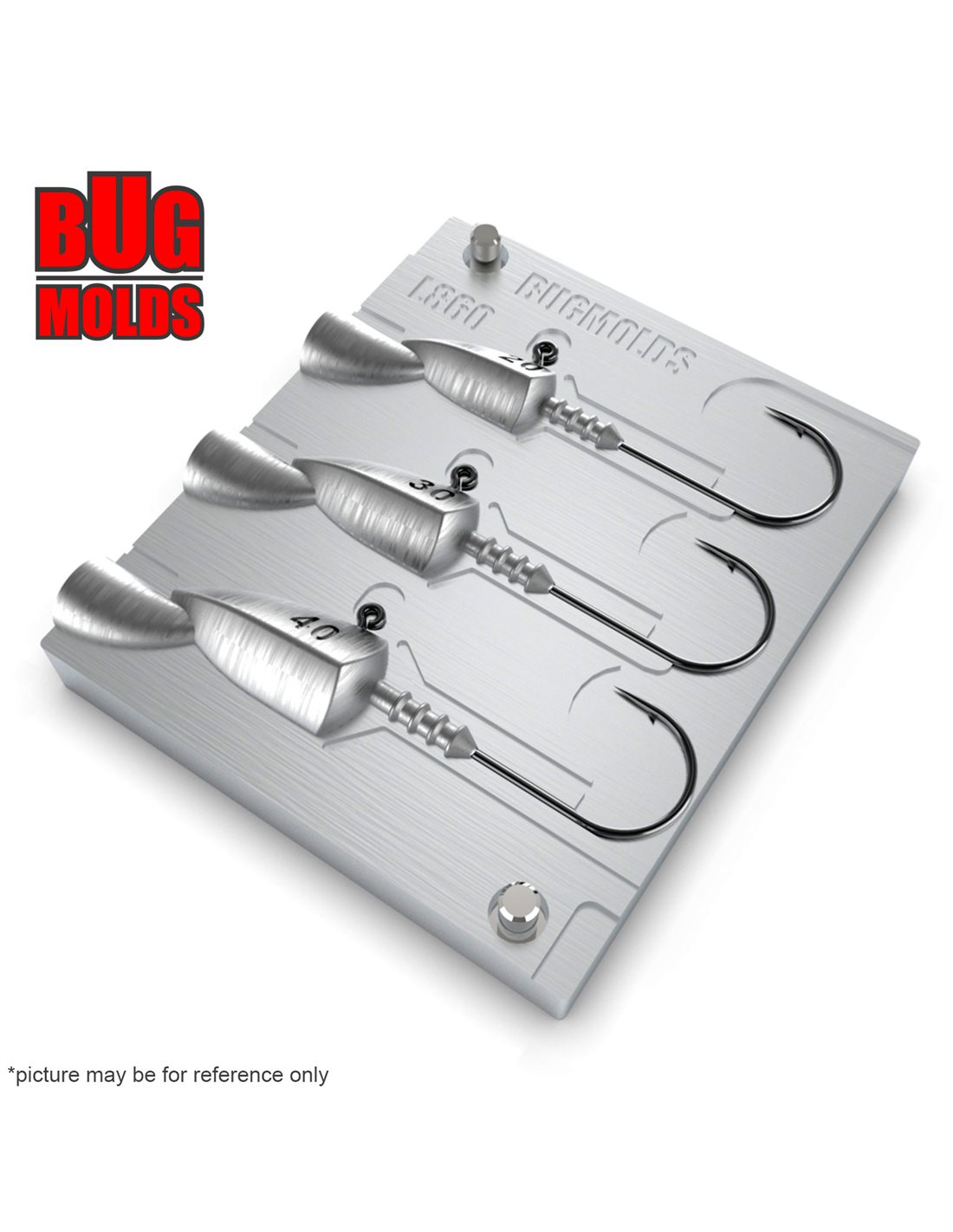 Aluminum CNC Mold Jig Head Jig Head 2040g 3cav 203040g ID L860 for