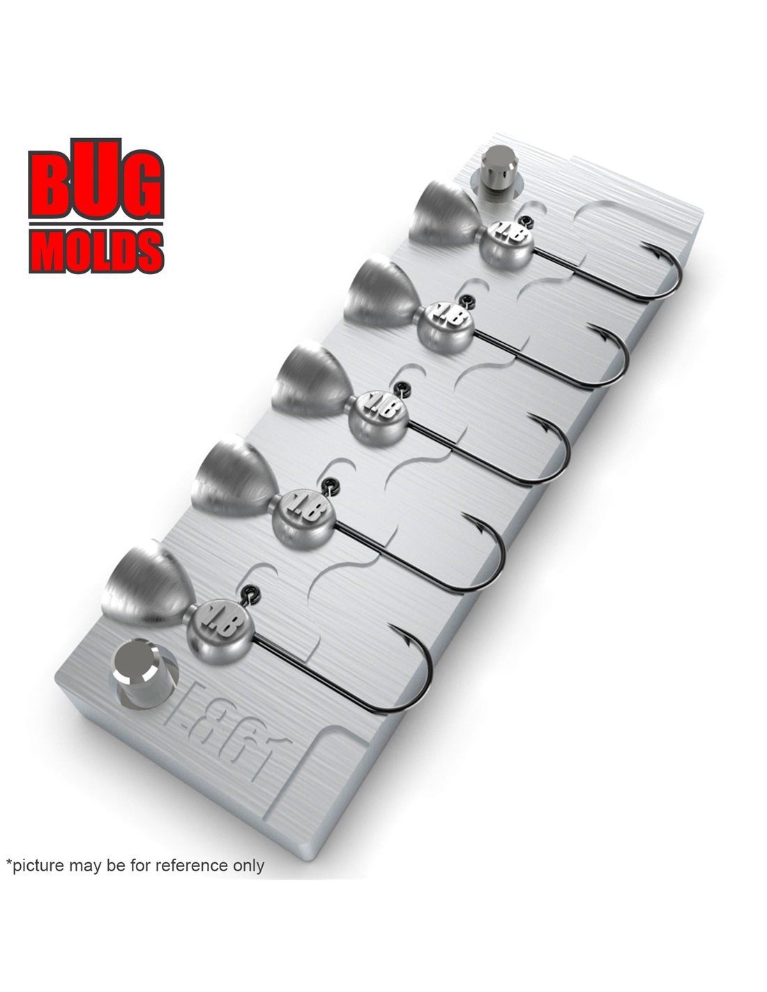 Aluminum CNC Mold Jig Head Ship head 1,8g 5cav 1,81,81,81,81,8g