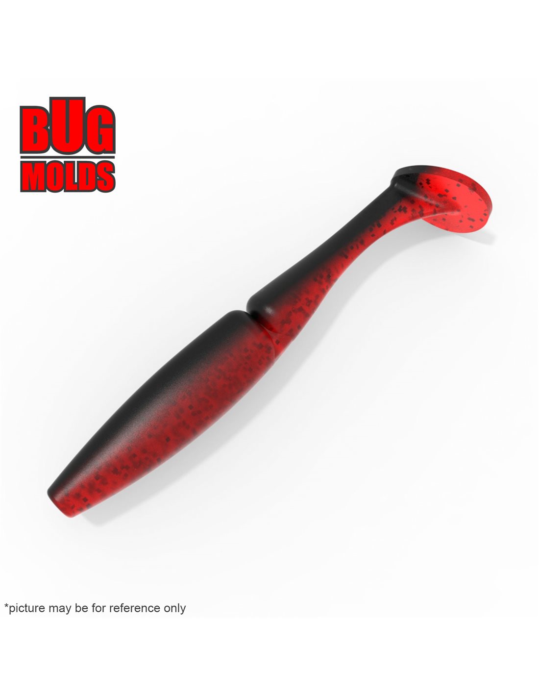 Aluminum stone plastic soft bait mold One'UpShad 3 inch inch model V176