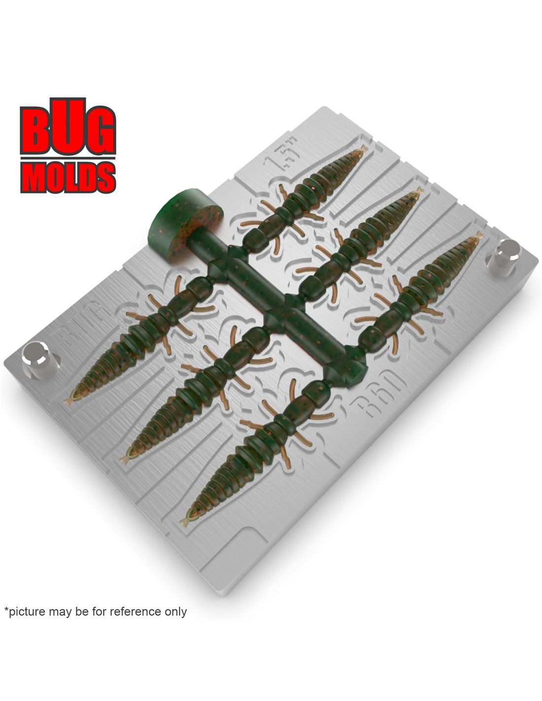 2part doit yourself bait mold making fishing soft plastic baits artificial stone aluminum