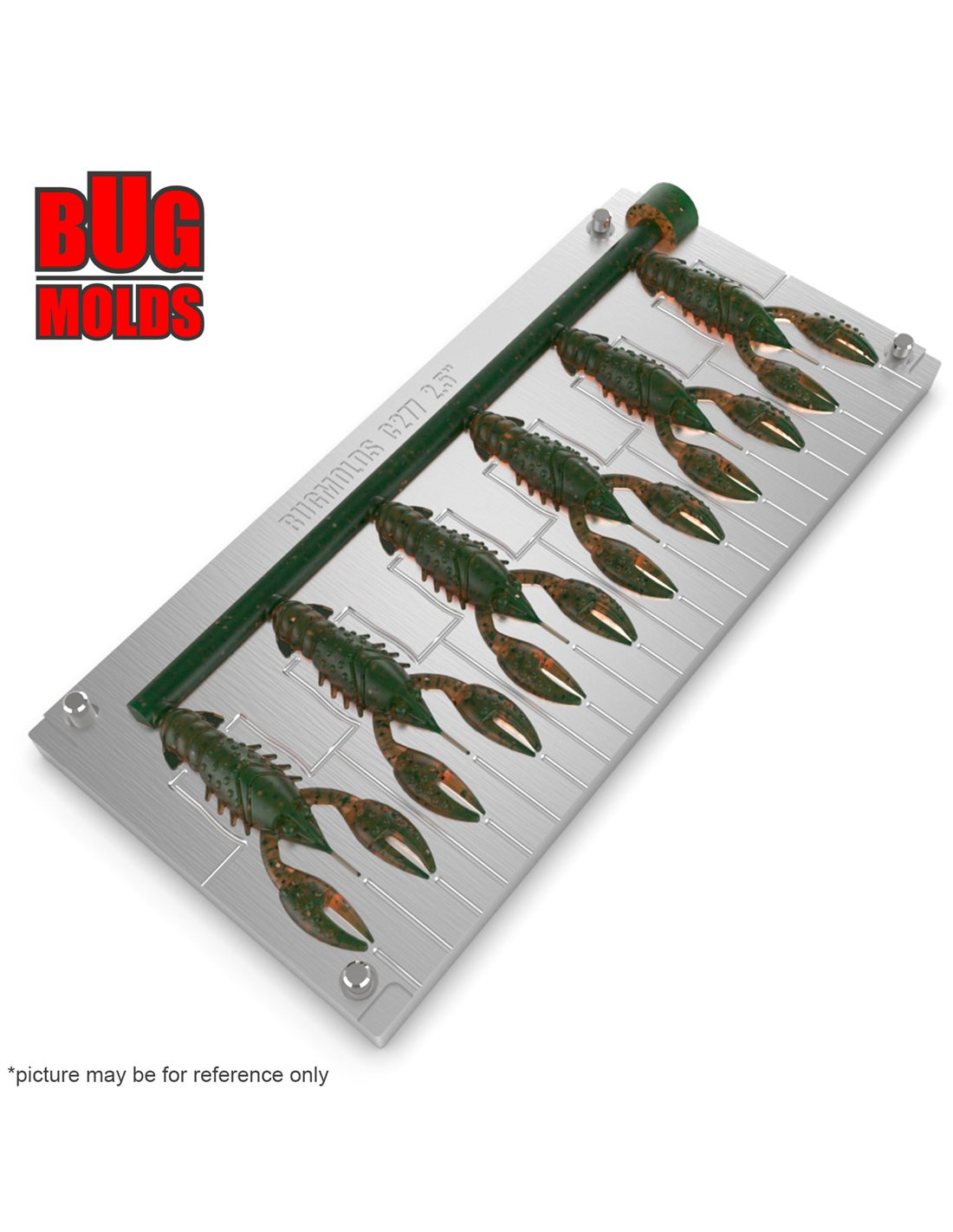 2part doit yourself bait mold making fishing soft plastic baits artificial stone aluminum